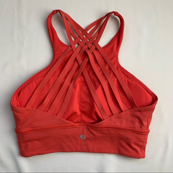 SOLD✖️Lululemon Thermal Red Free to Be Moved High Neck Bra 6 - Picture 2 of 5